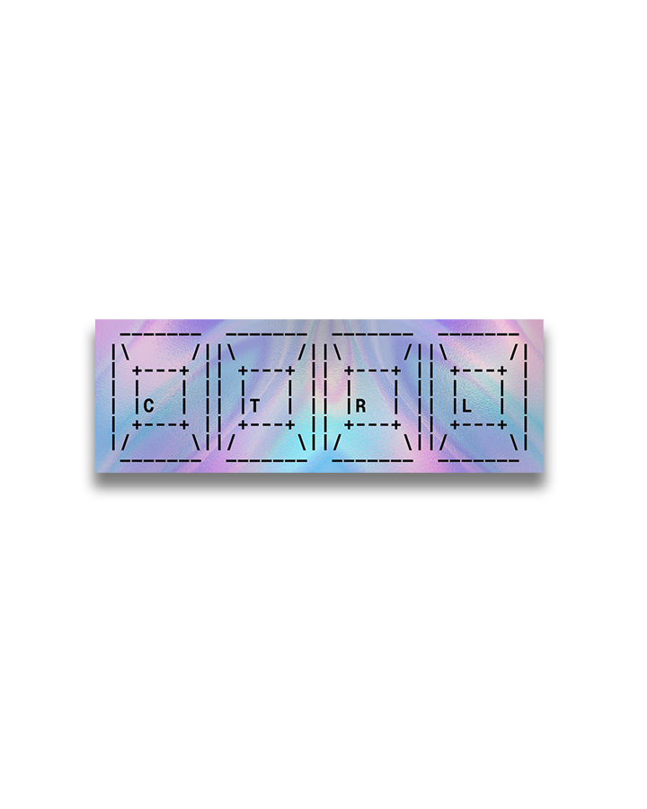 Holographic CTRL Sticker