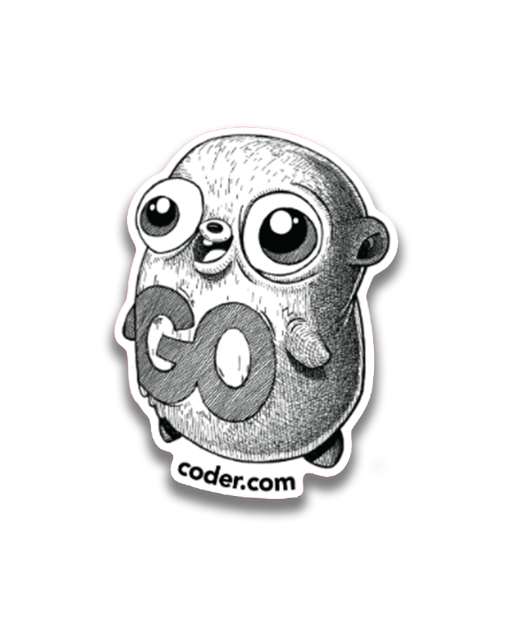 GOpher w/Coder.com URL Sticker