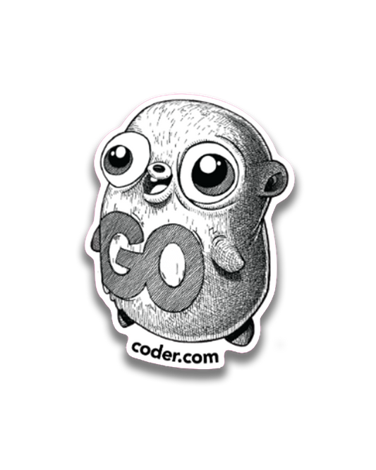 GOpher w/Coder.com URL Sticker
